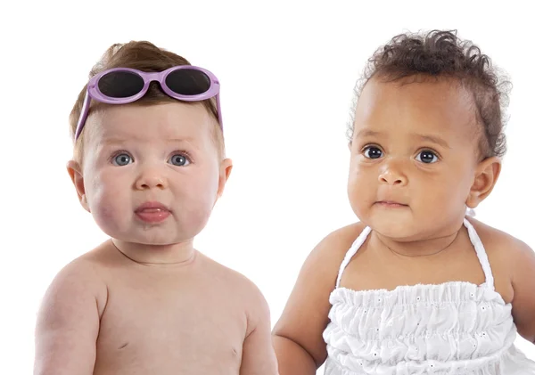 異なる人種の赤ちゃん — ストック写真