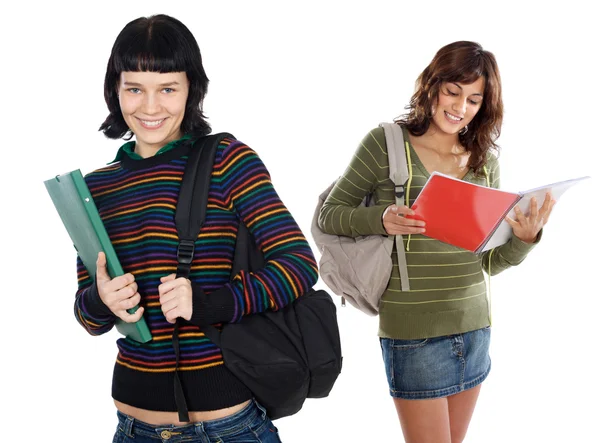 Two attractive students — Stock Photo, Image