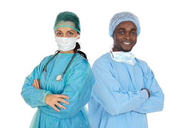 Медицинская команда хирурга — стоковое фото