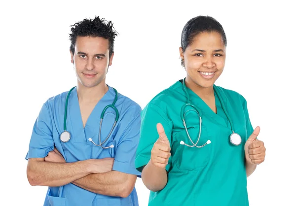 Couple of doctors — Stock Photo, Image