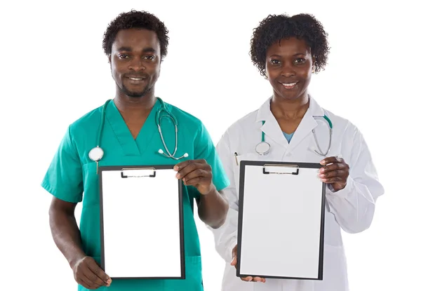Medical team whit clipboard — Stock Photo, Image