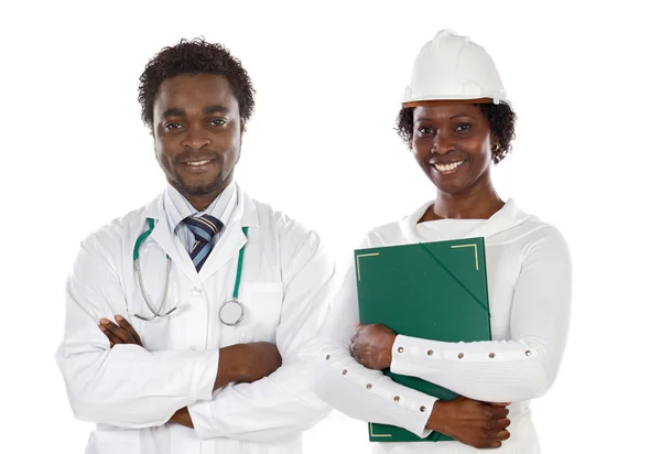 Afroamerikaner läkare och ingenjör — Stockfoto