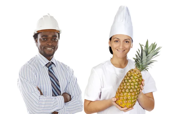 Couple of workers — Stock Photo, Image