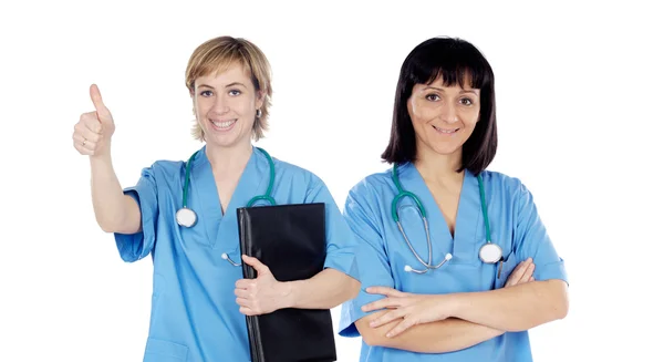 Couple de médecins femme — Photo