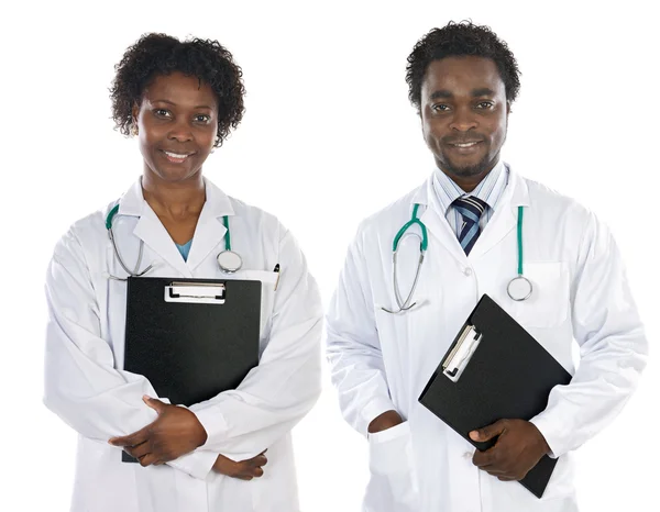 Пара афроамериканців лікарів — стокове фото