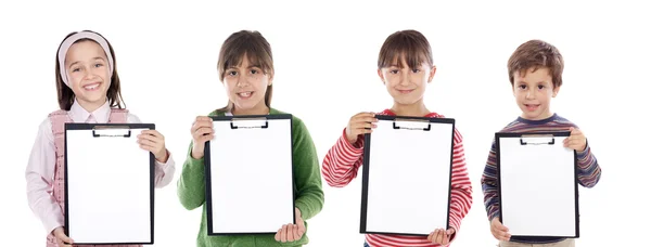 Cuatro niños hermosos estudiante —  Fotos de Stock