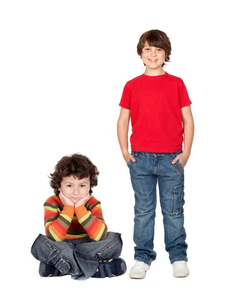 Two funny children — Stock Photo, Image