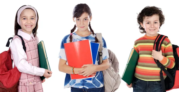 Lovables estudiantes niños — Foto de Stock