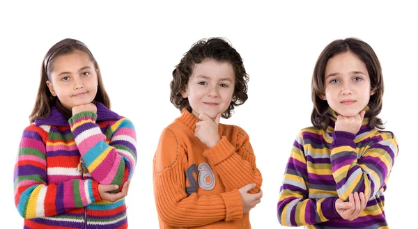 Drei entzückende Kinder — Stockfoto
