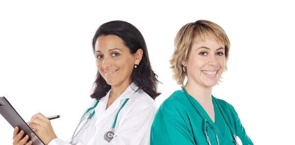 Coppia di medici donna — Foto Stock