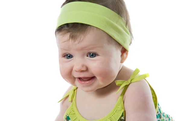 Bebê feliz menina sorrindo — Fotografia de Stock