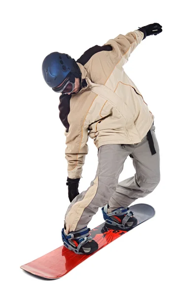 Mann macht Snowboard — Stockfoto