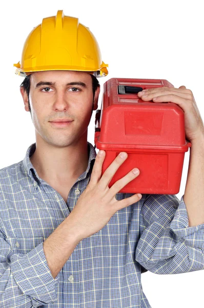 Young contruction worker — Stock Photo, Image