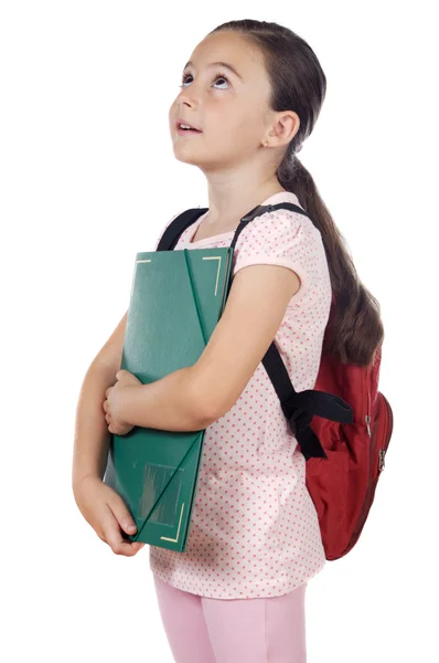 Dziewczynka z plecakiem — Zdjęcie stockowe