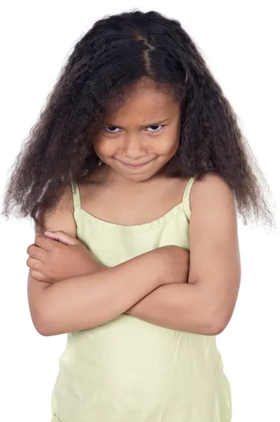 Entzückendes wütendes Mädchen — Stockfoto
