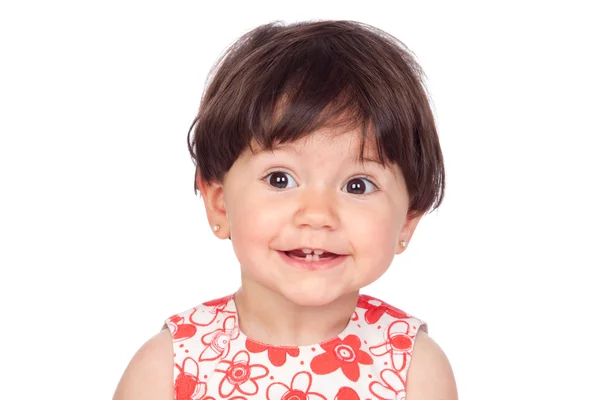 かわいい赤ちゃんの女の子の笑みを浮かべて — ストック写真