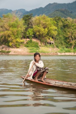 Sailing Laotian Woman clipart