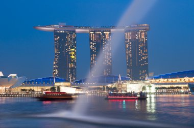 Marina Bay Sands at Night clipart