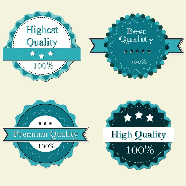 stock vector Premium Quality Labels