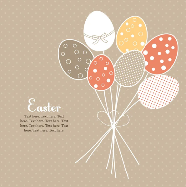 Bouquet d'œufs de Pâques — Image vectorielle