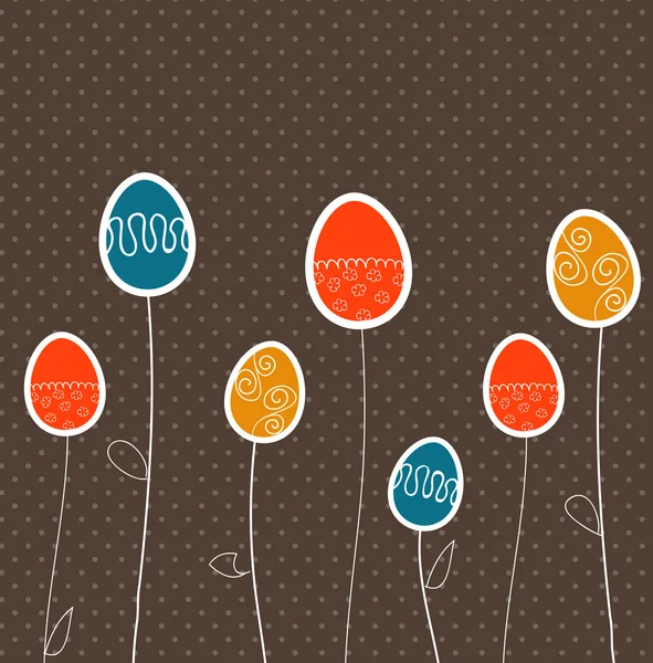 Carte de Pâques avec — Image vectorielle