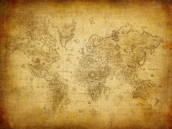 Vintage map of the world 1814 — Stock Photo © javarman #17688981