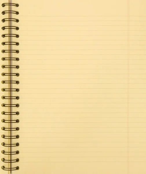 Blank yellow notebook