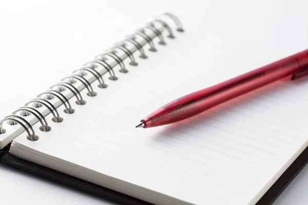 Pen over Opmerking boek — Stockfoto