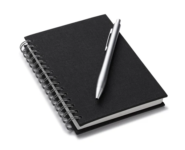 Bolígrafo sobre cuaderno — Foto de Stock