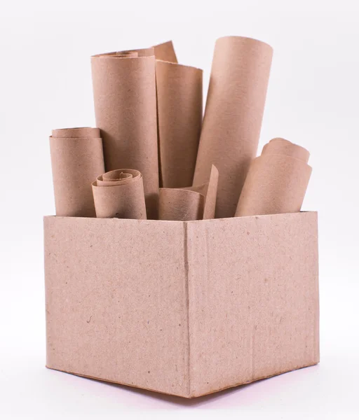 stock image Box with a cardboard