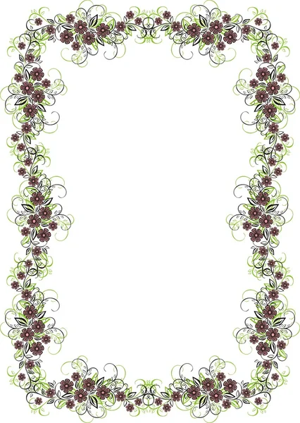 stock vector Floral frame