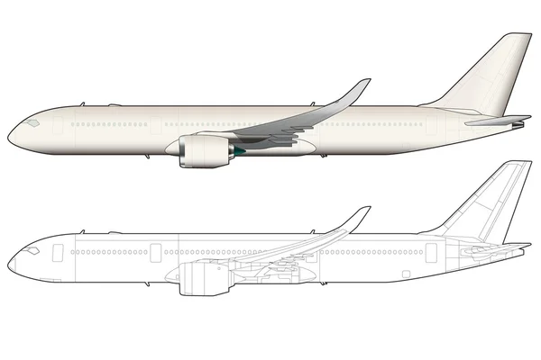 Airbus A350 — Stockový vektor