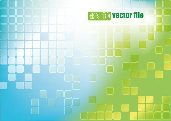 Vector de fondo verde azul abstracto — Vector de stock