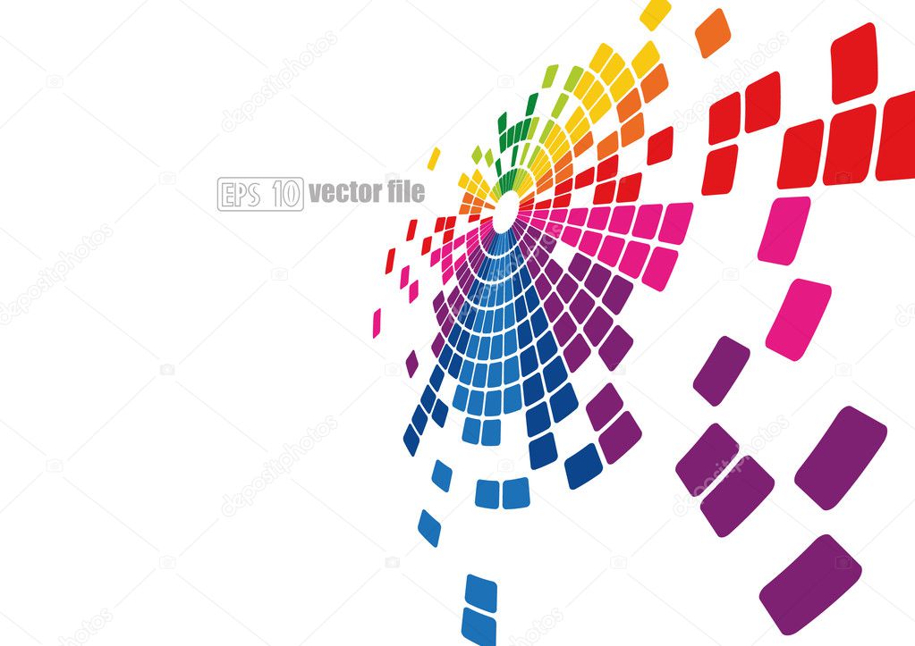 Mosaic abstract bright background Vector