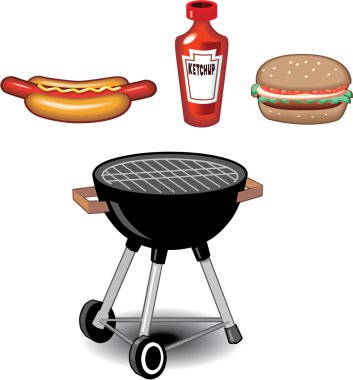 Barbecue Items clipart