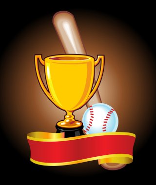 Baseball Trophy clipart