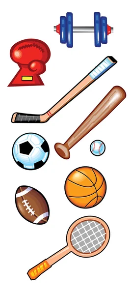 Sports Items — Stock Vector