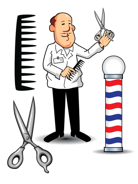 Barber Shop Items — Stock Vector