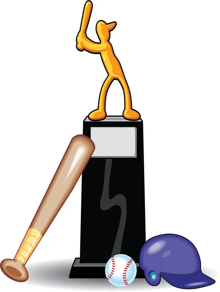 Piala Bisbol - Stok Vektor