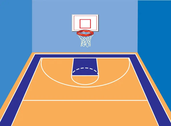 Γήπεδο μπάσκετ — Διανυσματικό Αρχείο