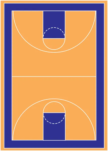 Basketbal soudu režijních zobrazení — Stockový vektor
