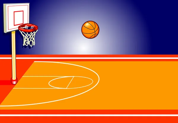 Basketballplatz — Stockvektor