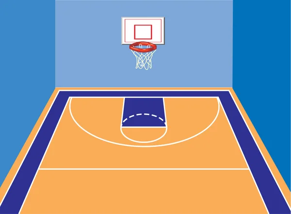 Campo da basket — Vettoriale Stock