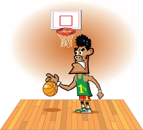 Μπάσκετ χαρακτήρα — Διανυσματικό Αρχείο