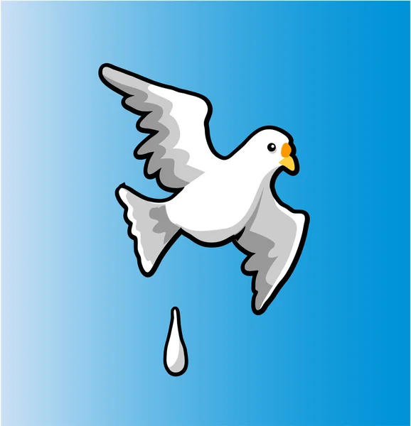 Merde d'oiseau — Image vectorielle