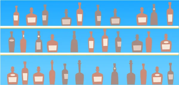 Icone di bottiglia — Vettoriale Stock