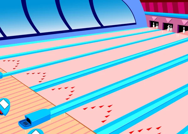 Bowling ruelle — Image vectorielle