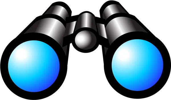 双筒望远镜图标 图库插图