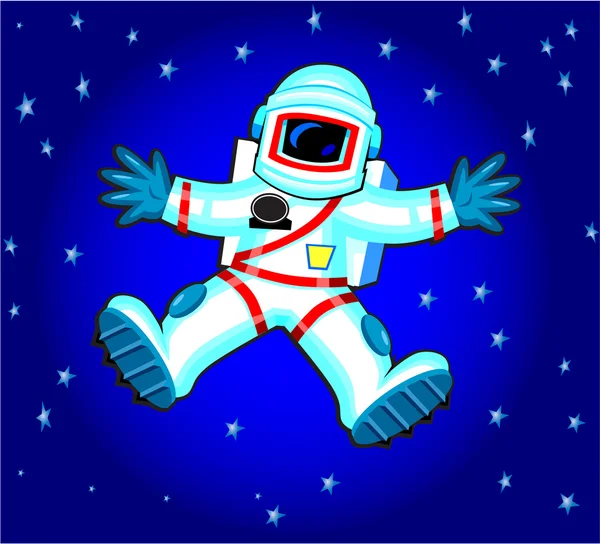 Astronot karikatür — Stok Vektör