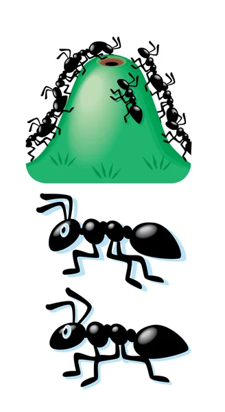 Ikon Kartun Ant - Stok Vektor